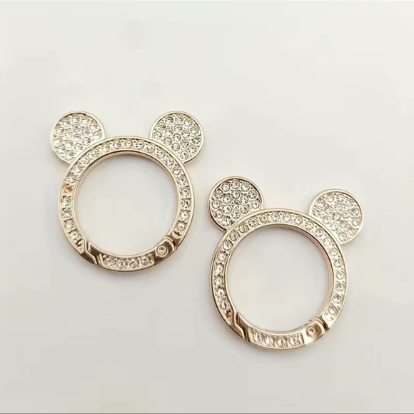 NWT Mouse Rhinestone Keychain Clip - Picture 2 of 3